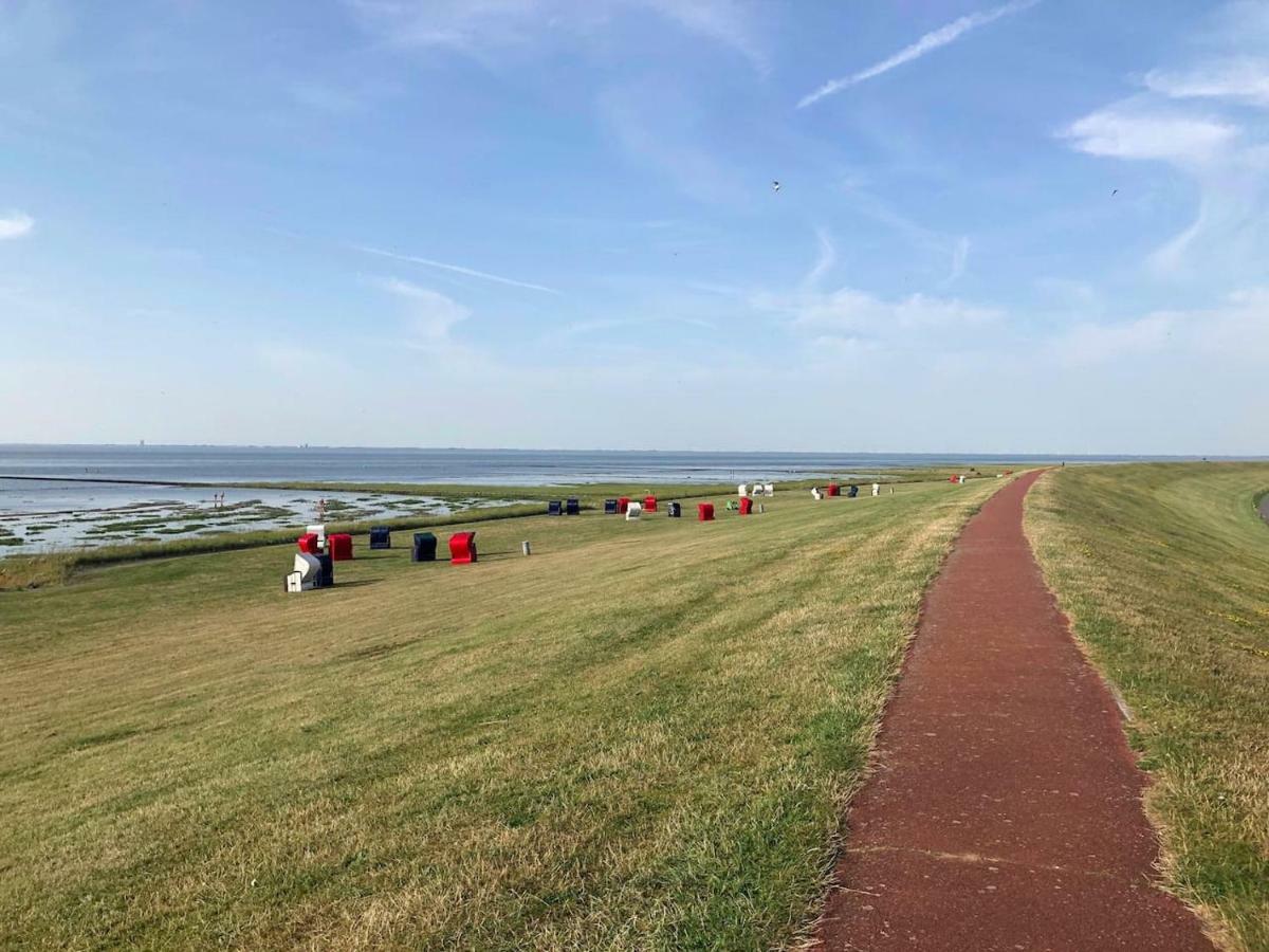 Freundliche Ferienwohnung Direkt Hinter Dem Deich Friedrichskoog Bagian luar foto